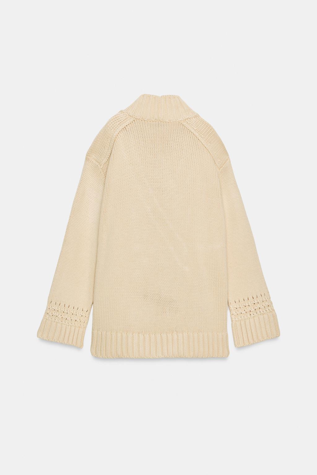 ВЯЗАНЫЙ КАРДИГАН-КИМОНО С ЗАПÁХОМ