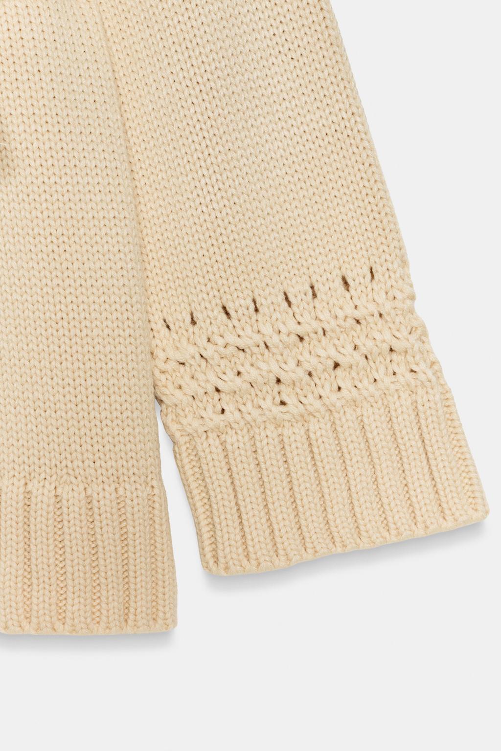 ВЯЗАНЫЙ КАРДИГАН-КИМОНО С ЗАПÁХОМ