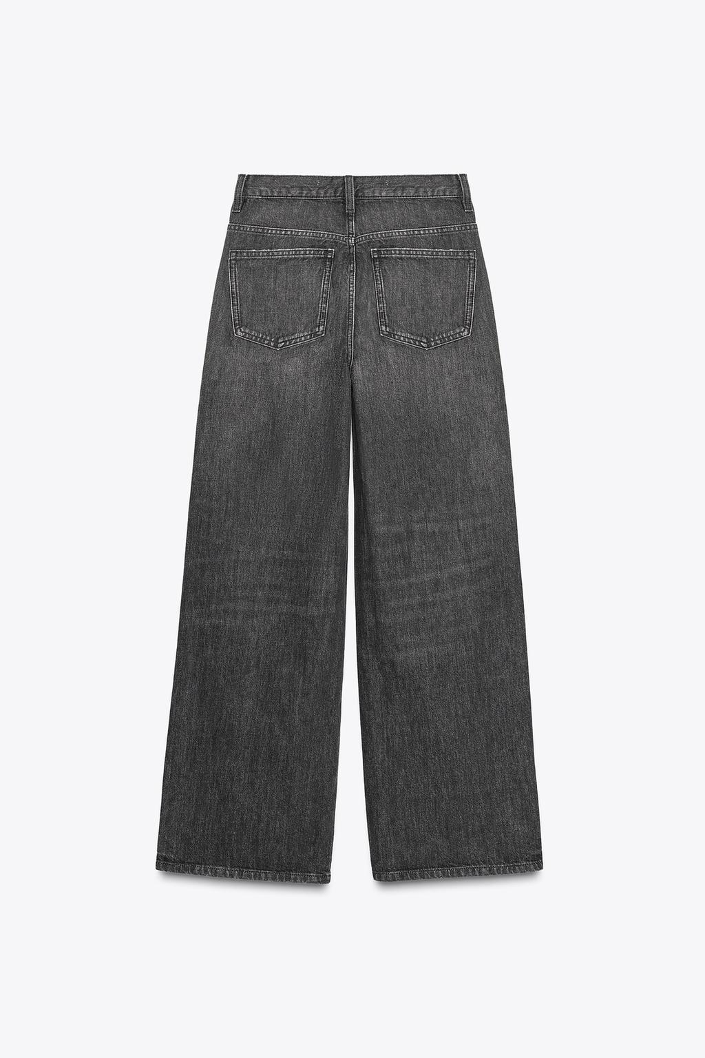 ДЖИНСЫ TRF WIDE LEG С ПЕРЕКРЕСТНЫМ ПОЯСОМ И ВЫСОКОЙ ПОСАДКОЙ