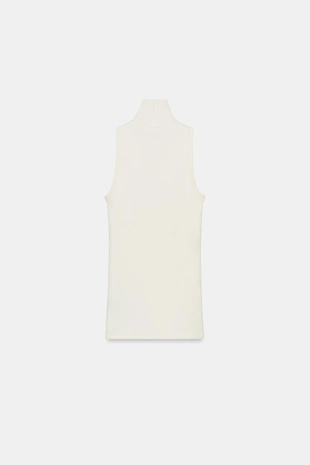 Топ без рукавов с воротником-стойкой- Заказать в России