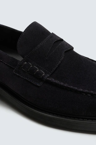 Кожаные лоферы с планкой- Заказать в России