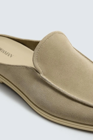 Кожаные лоферы без задника- Заказать в России