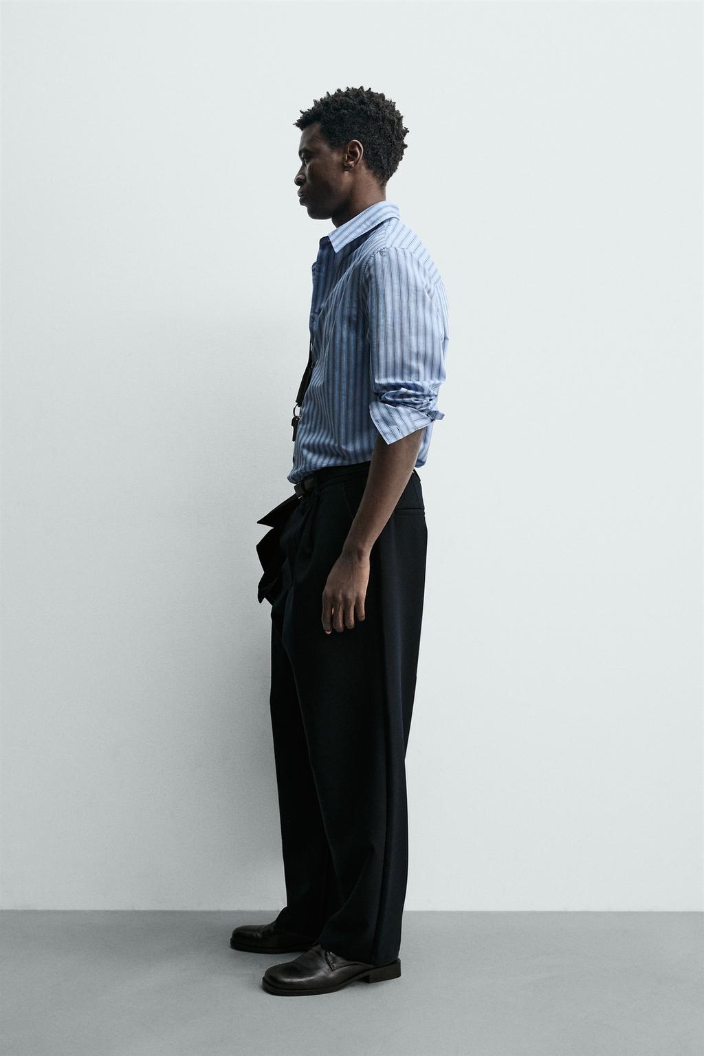 РУБАШКА СВОБОДНОГО КРОЯ В ПОЛОСКУ