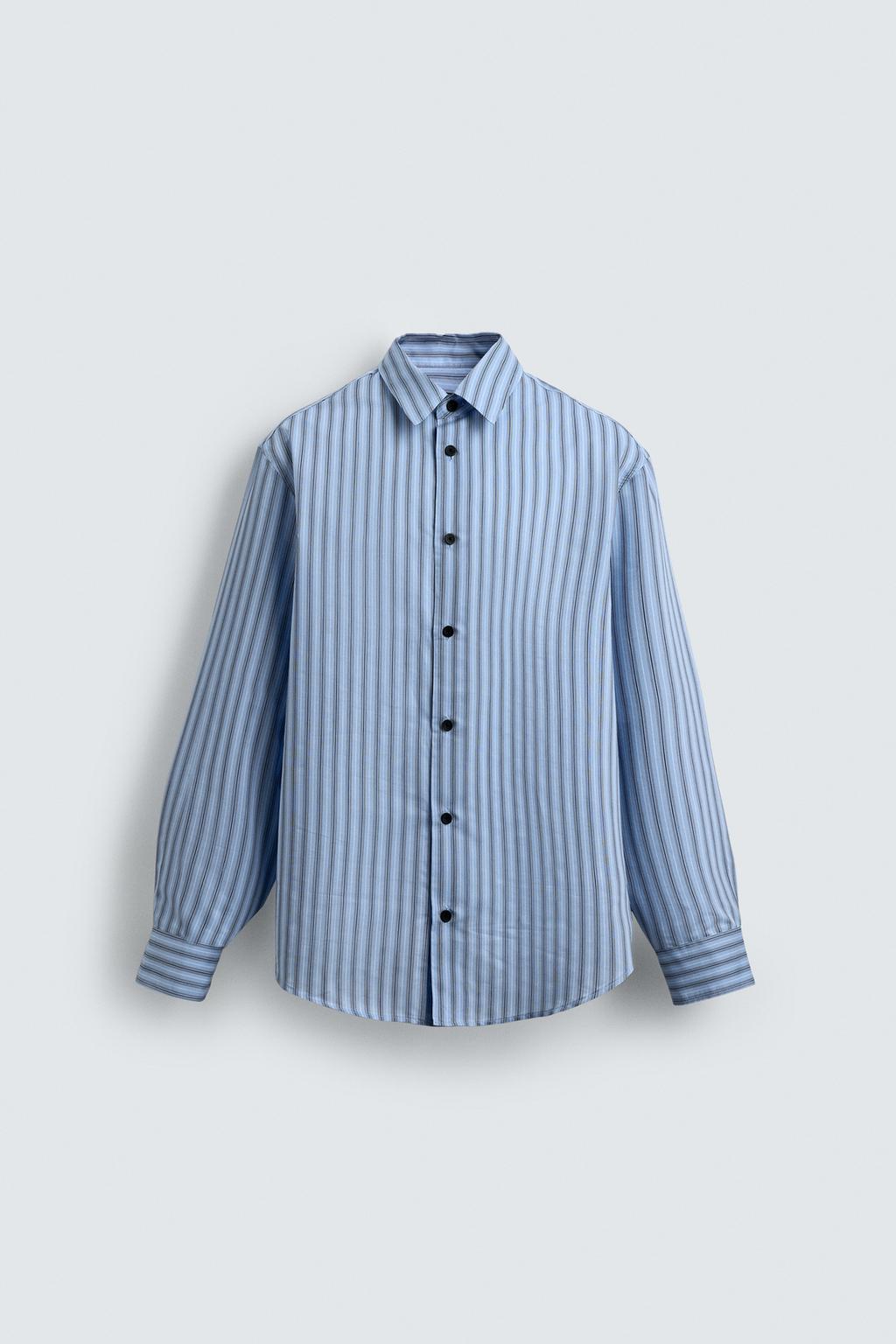 РУБАШКА СВОБОДНОГО КРОЯ В ПОЛОСКУ