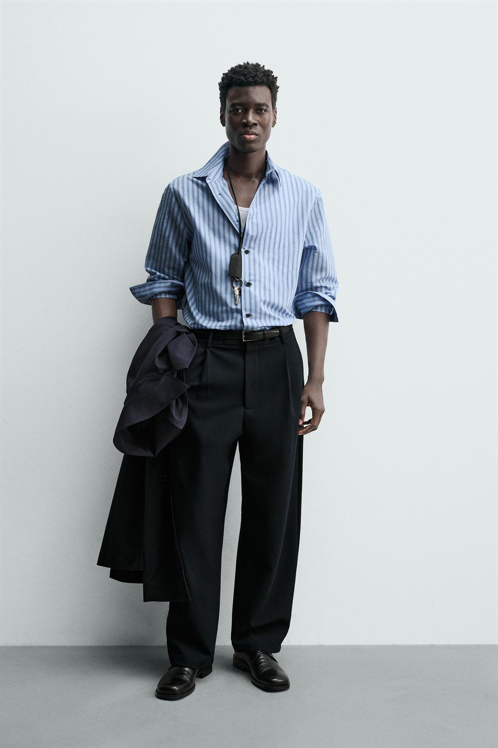 РУБАШКА СВОБОДНОГО КРОЯ В ПОЛОСКУ