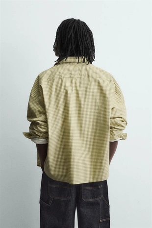 Рубашка в клетку с вышивкой- Заказать в России