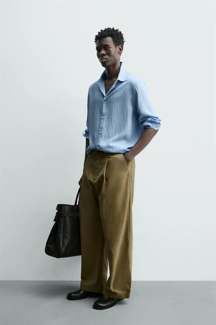 Жаккардовая рубашка в полоску- Заказать в России