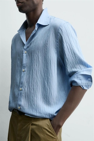 Жаккардовая рубашка в полоску- Заказать в России