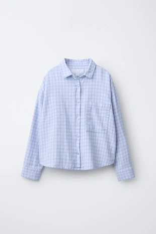 Рубашка в клетку OVERSIZE- Заказать в России