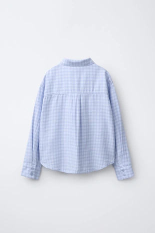 Рубашка в клетку OVERSIZE- Заказать в России