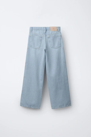 Купить Zara Джинсы WIDE LEG со звездами