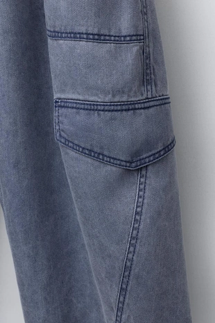 Длинный свободный комбинезон карго- Заказать в России