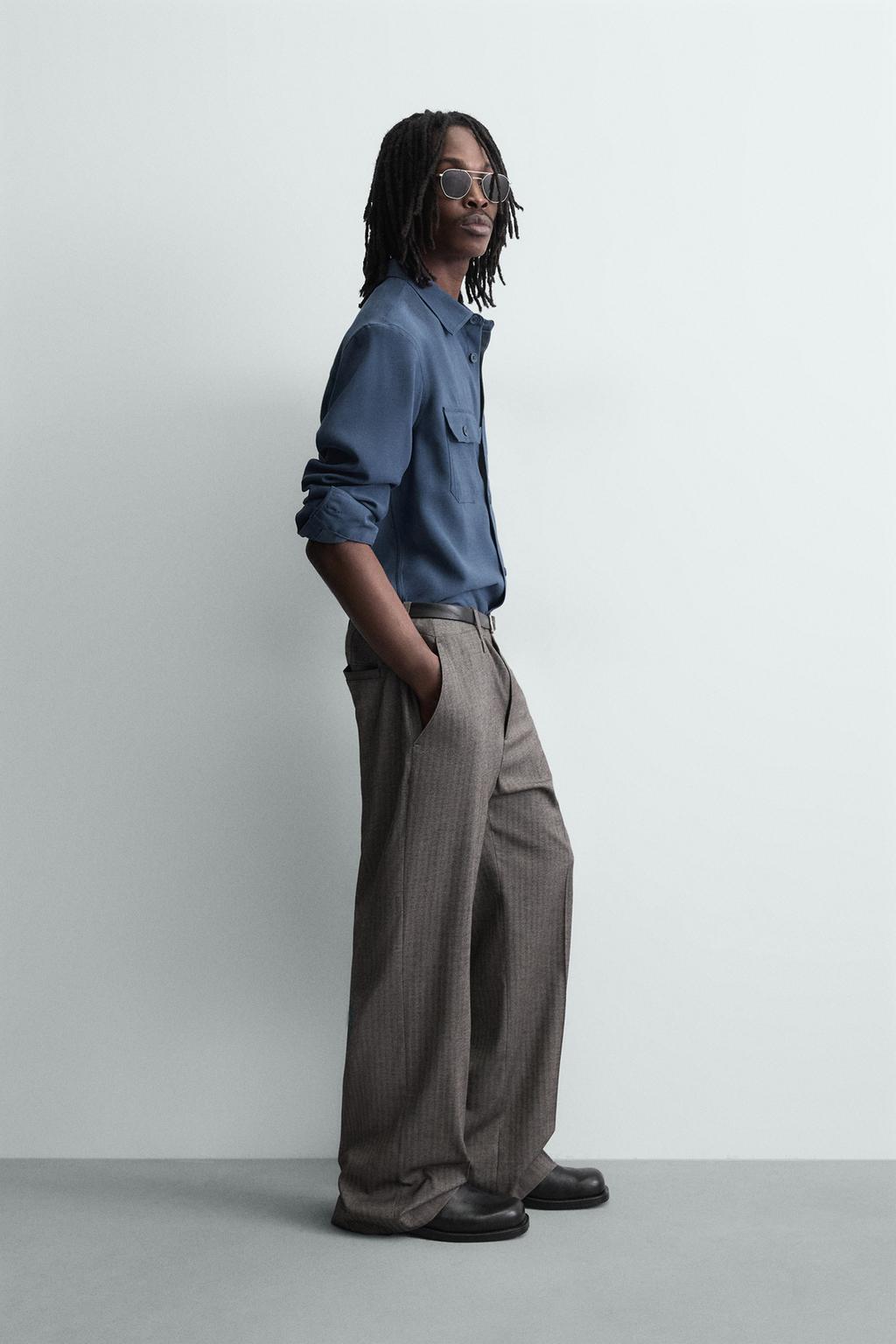 РУБАШКА СВОБОДНОГО КРОЯ С КАРМАНАМИ