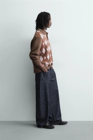 Поло в ромб с разрезами- Заказать в России