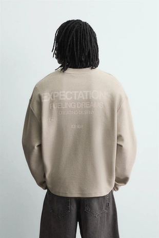 Толстовка с узором и принтами- Заказать в России