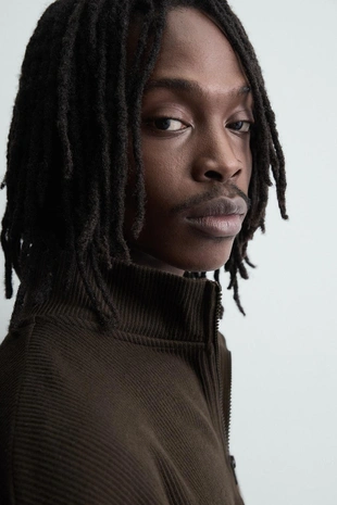 Толстовка с принтом и воротником на молнии- Заказать в России