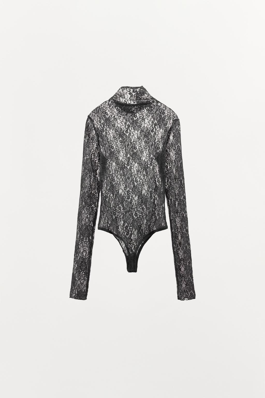 БОДИ С ЦВЕТОЧНОЙ ВЫШИВКОЙ ИЗ КРУЖЕВА