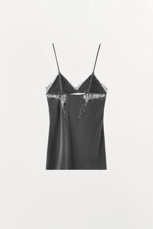 Топ крупной вязки с кружевом- Заказать в России