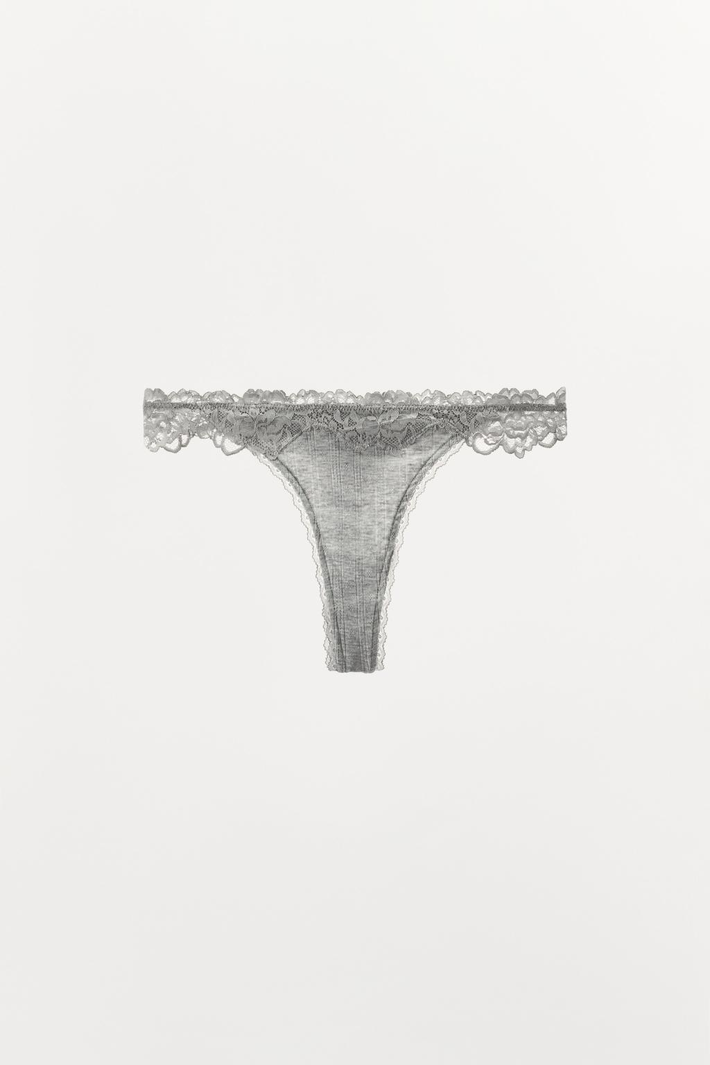 ТРУСЫ ТАНГА POINTELLE С КРУЖЕВОМ
