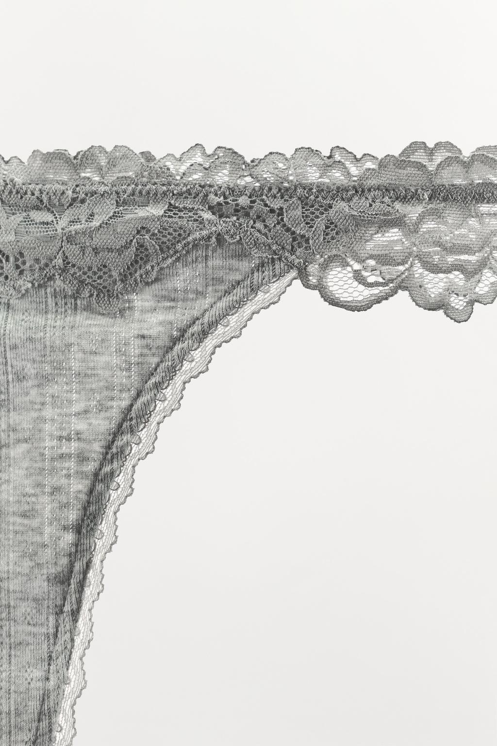 ТРУСЫ ТАНГА POINTELLE С КРУЖЕВОМ
