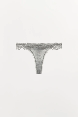 Трусы танга POINTELLE с кружевом- Заказать в России