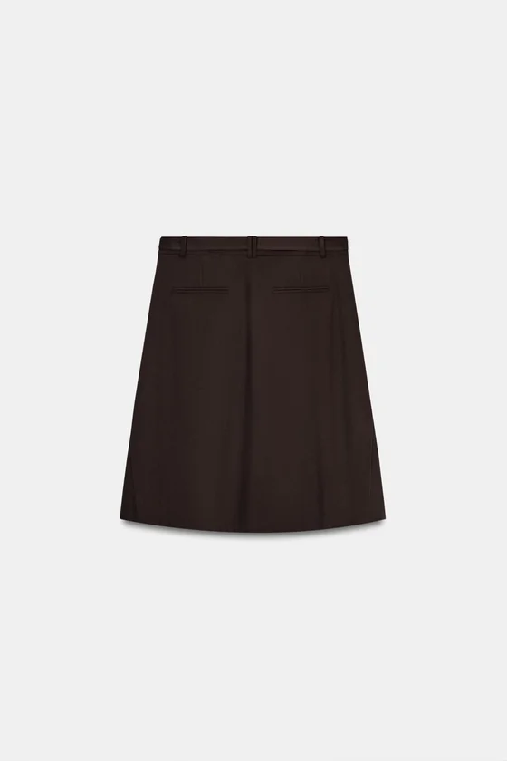 ЮБКА МИДИ В СКЛАДКУ — коллекция Zara «ZW»