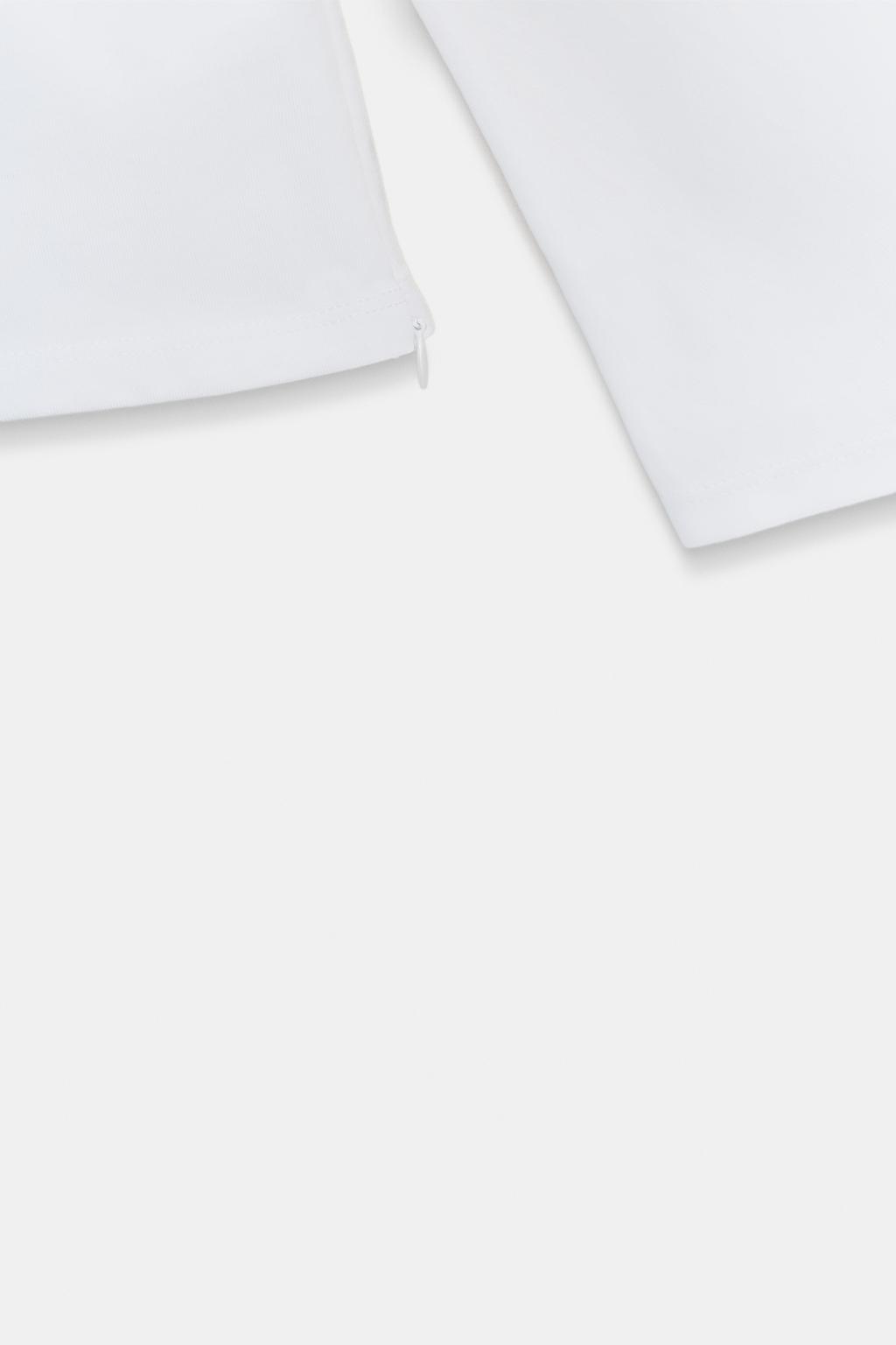 ФУТБОЛКА ИЗ ПЛОТНОГО ХЛОПКА С ДЛИННЫМИ РУКАВАМИ