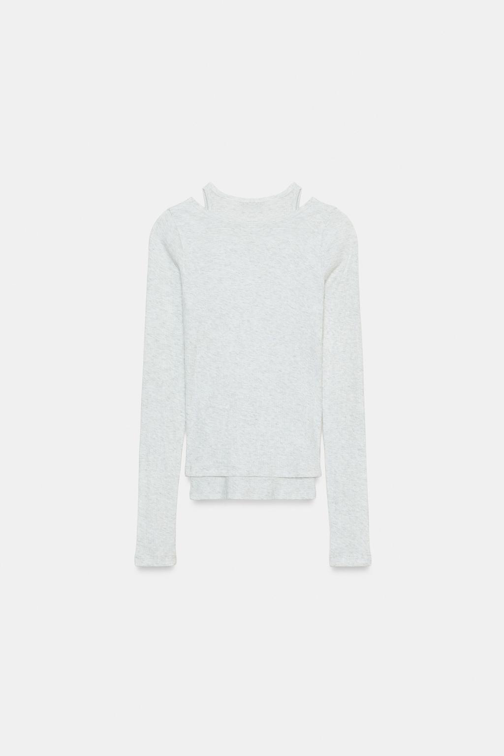 ДВОЙНАЯ ФУТБОЛКА В РУБЧИК