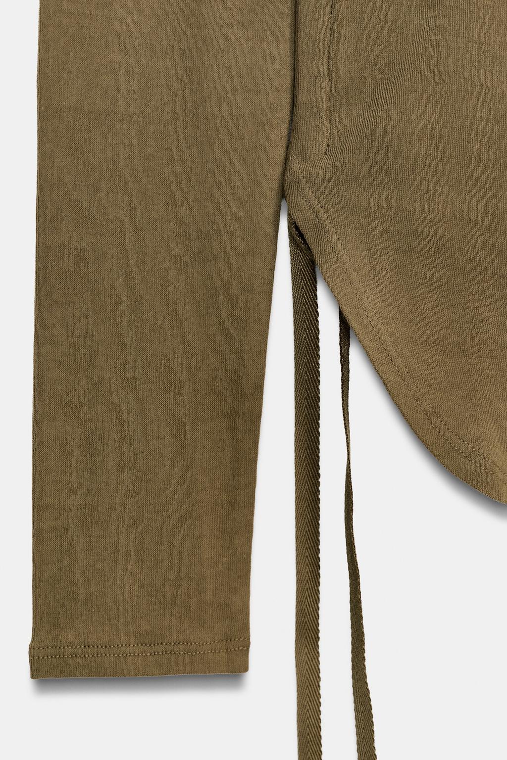 ФУТБОЛКА В СТИЛЕ РУСТИК СО ШНУРОВКОЙ