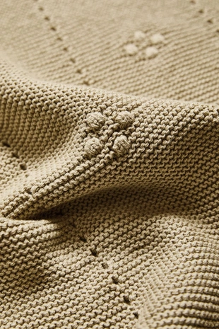 Плед для младенцев из хлопка с открытым вязанием- Заказать в России