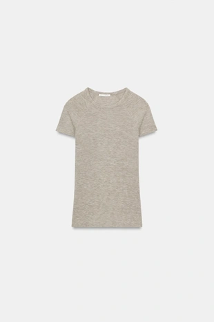 Футболка с короткими рукавами реглан