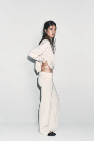 Брюки с завернутым поясом- Заказать в России