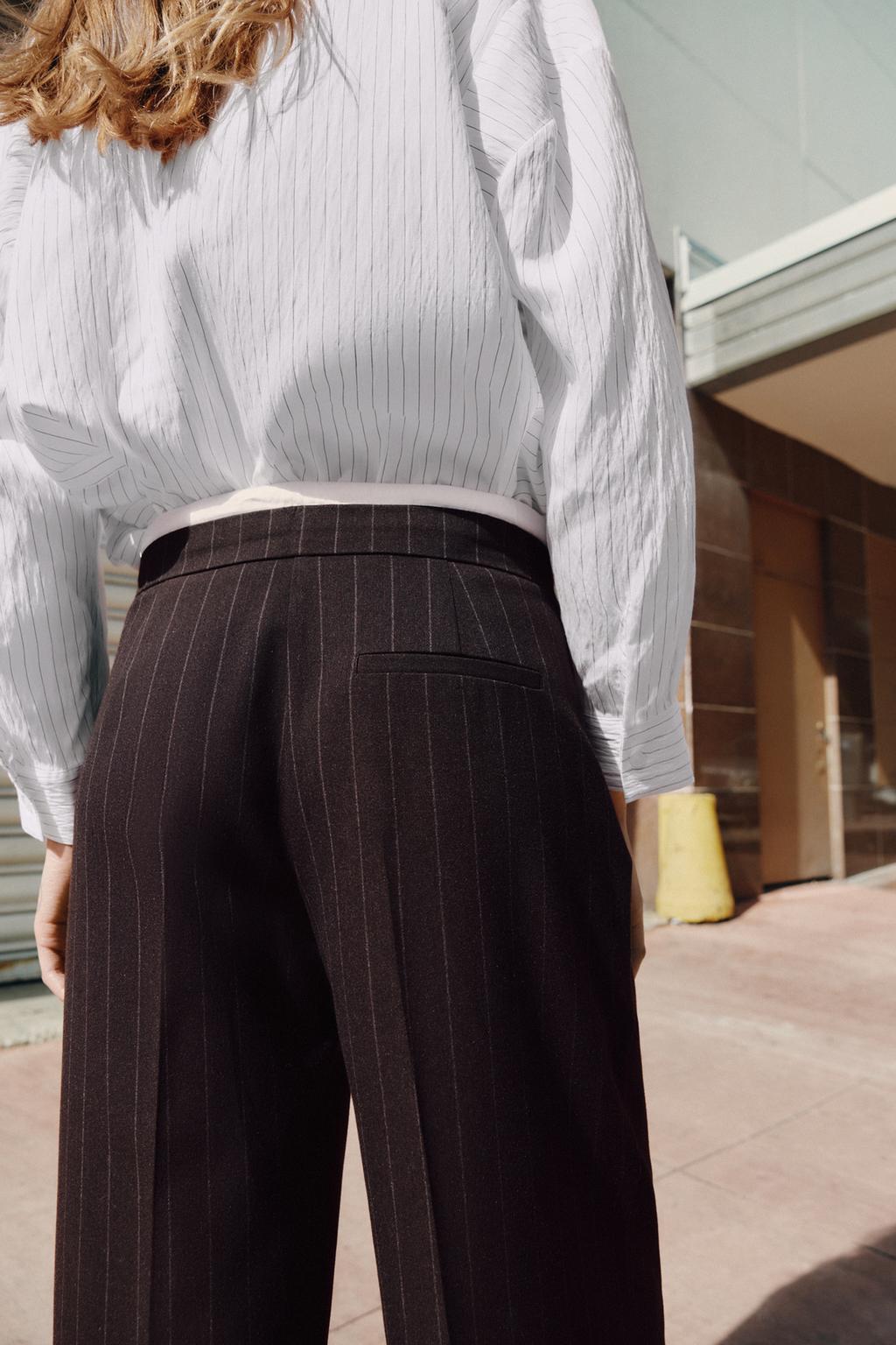 ШИРОКИЕ БРЮКИ С ДВОЙНЫМ ПОЯСОМ