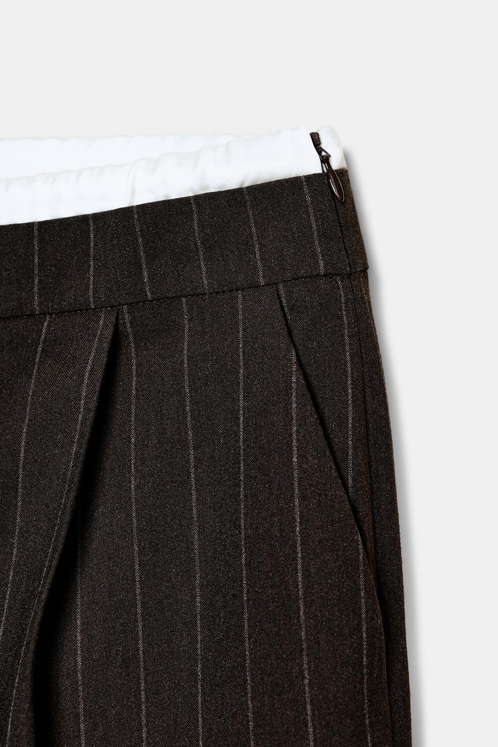 ШИРОКИЕ БРЮКИ С ДВОЙНЫМ ПОЯСОМ