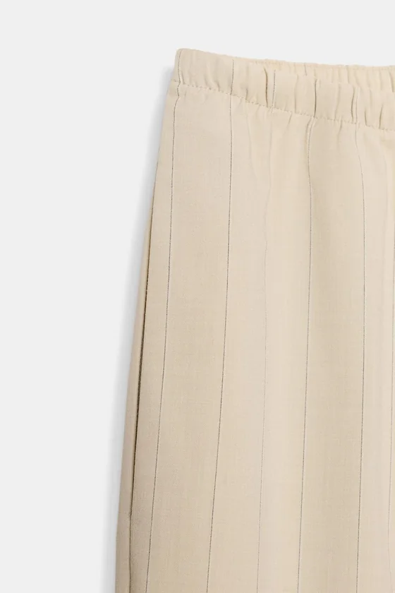 БРЮКИ В ПОЛОСКУ В ПИЖАМНОМ СТИЛЕ — коллекция Zara «ZW»