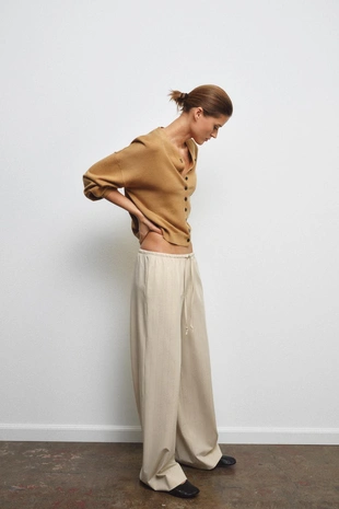 Брюки в полоску в пижамном стиле — ZW COLLECTION- Заказать в России