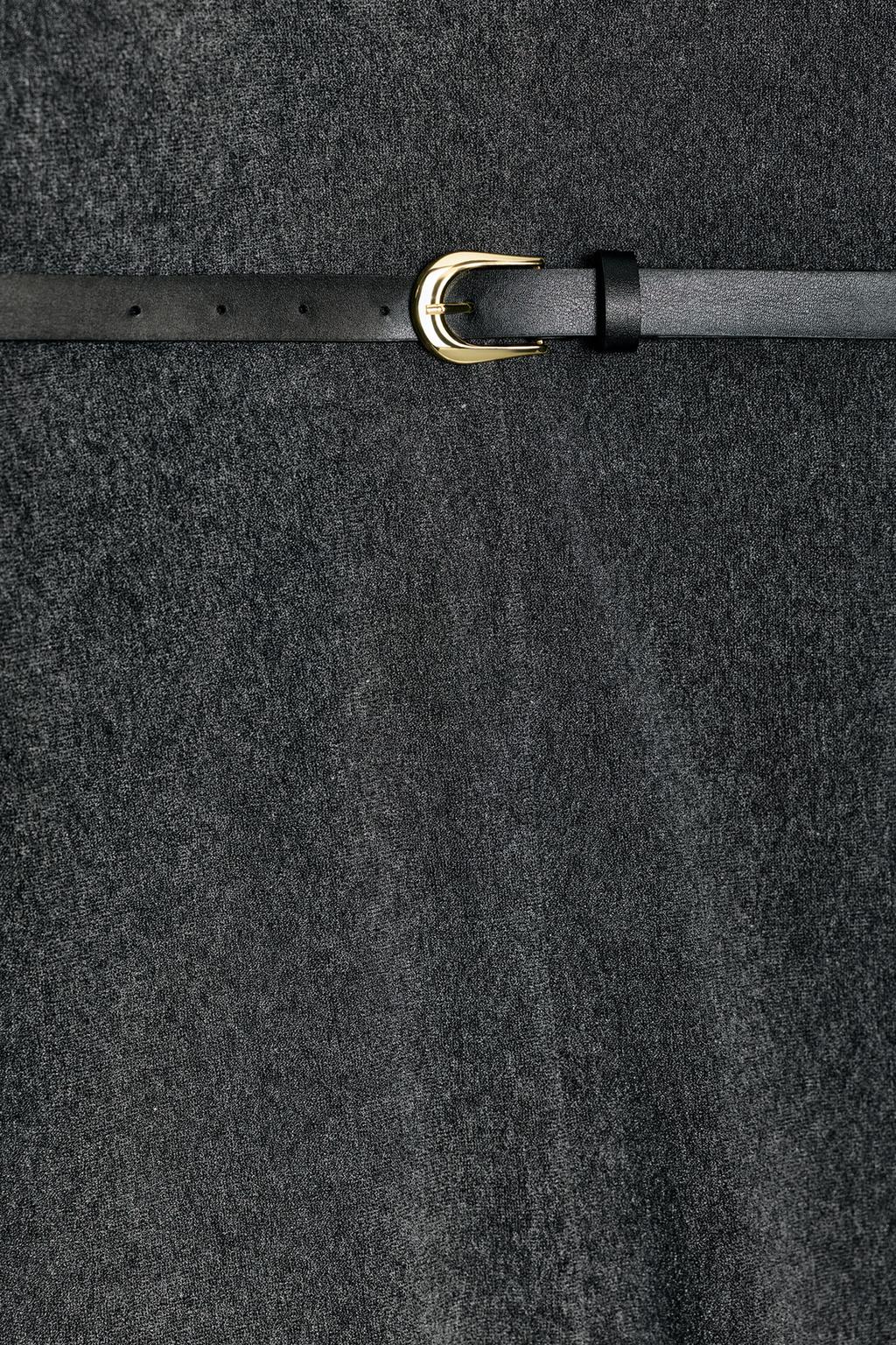 ПЛАТЬЕ ИЗ МЯГКОЙ ТКАНИ С РЕМНЕМ