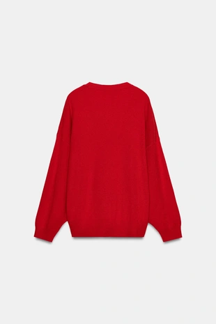 Свитер с глубоким вырезом- Заказать в России