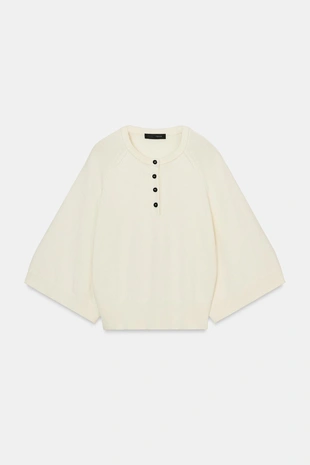 Свитер с широкими рукавами- Заказать в России