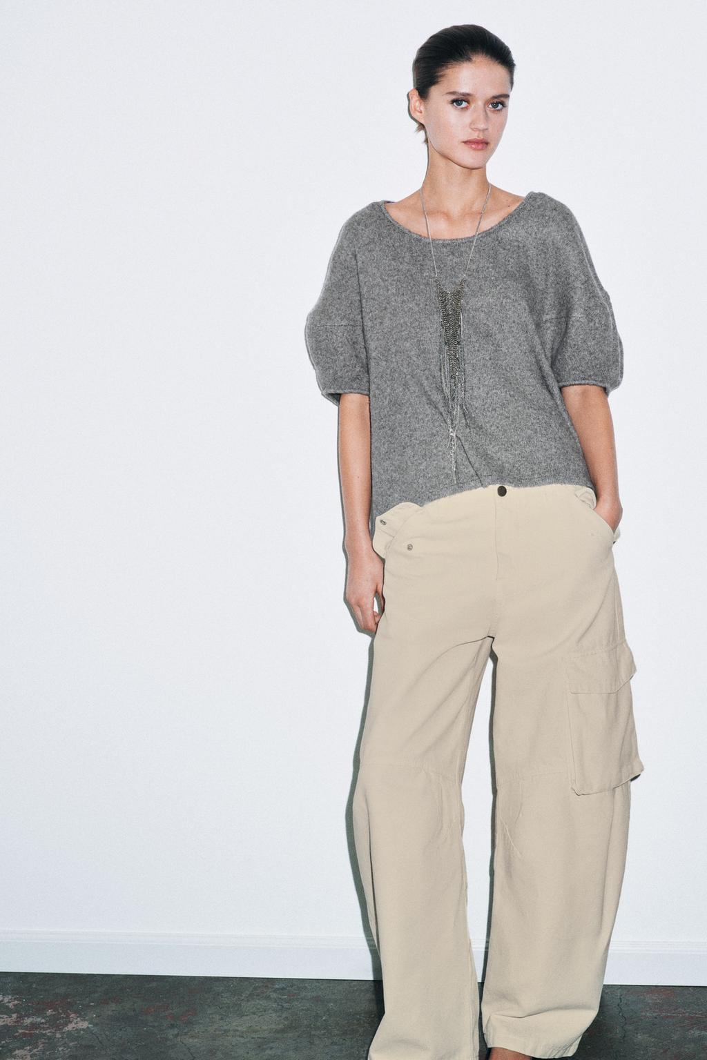 СВОБОДНЫЙ СВИТЕР ИЗ ТРИКОТАЖА