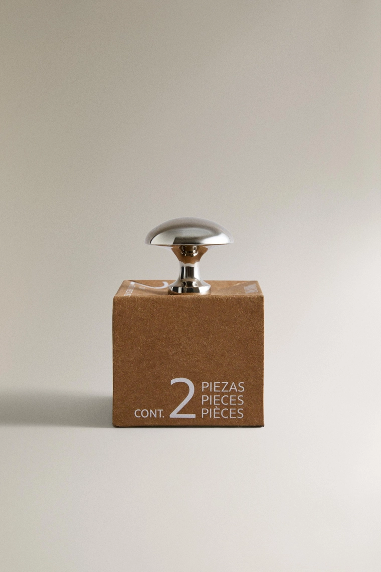 Набор блестящих круглых дверных ручек (набор из 2)