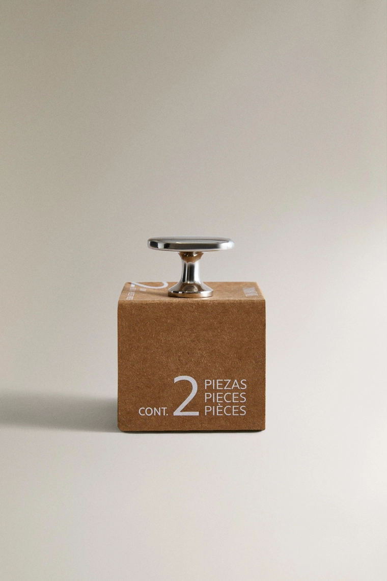 Набор блестящих овальных дверных ручек (набор из 2)