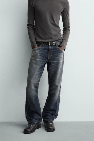 Джинсы FLARE FIT структурные- Заказать в России