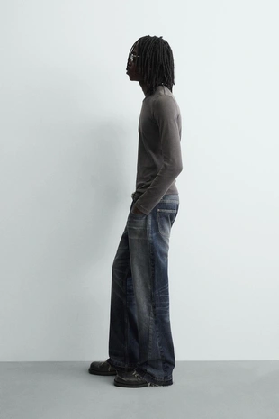 Джинсы FLARE FIT структурные- Заказать в России