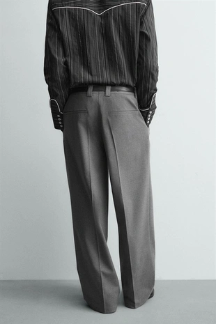 Струящиеся брюки WIDE FIT- Заказать в России