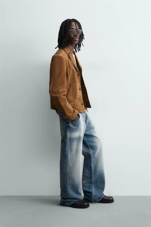 Куртка из замшевой кожи- Заказать в России