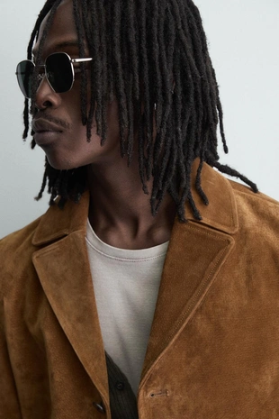 Куртка из замшевой кожи- Заказать в России