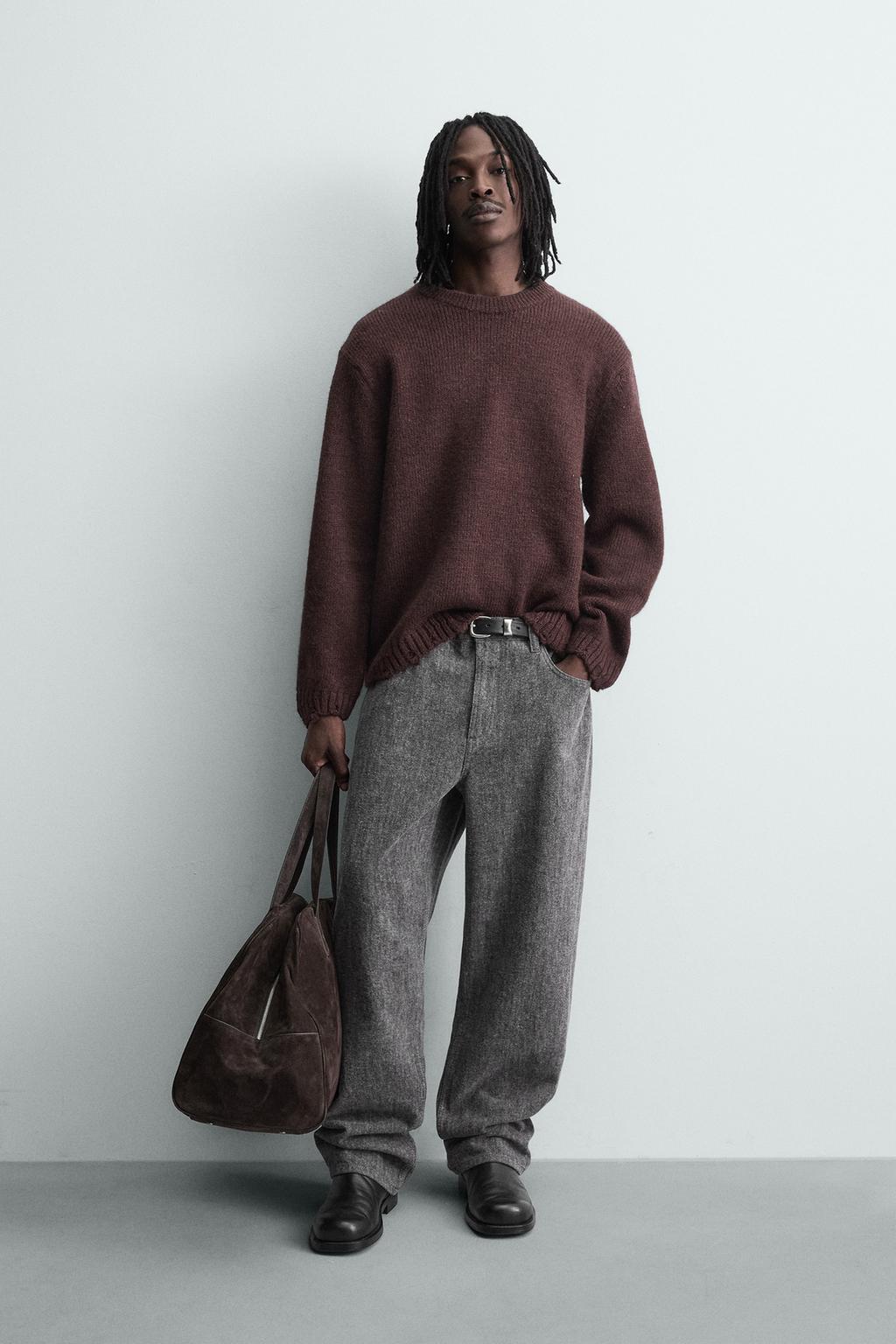 СВИТЕР С ЭФФЕКТОМ РАЗРЕЗОВ