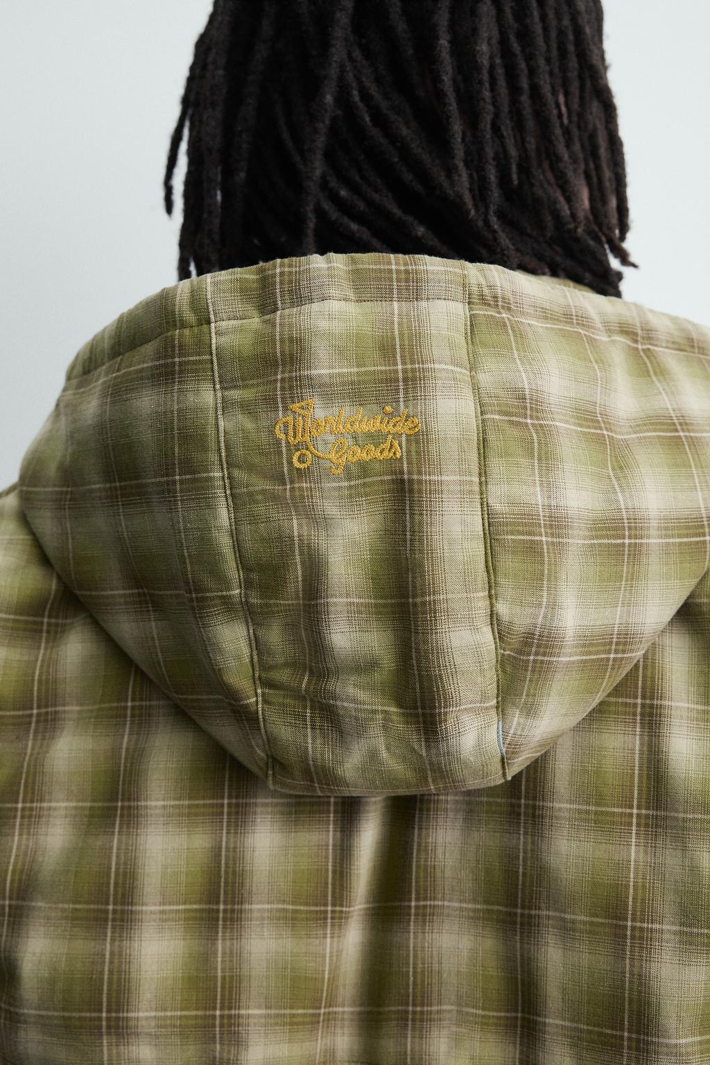 КУРТКА В КЛЕТКУ С КАПЮШОНОМ