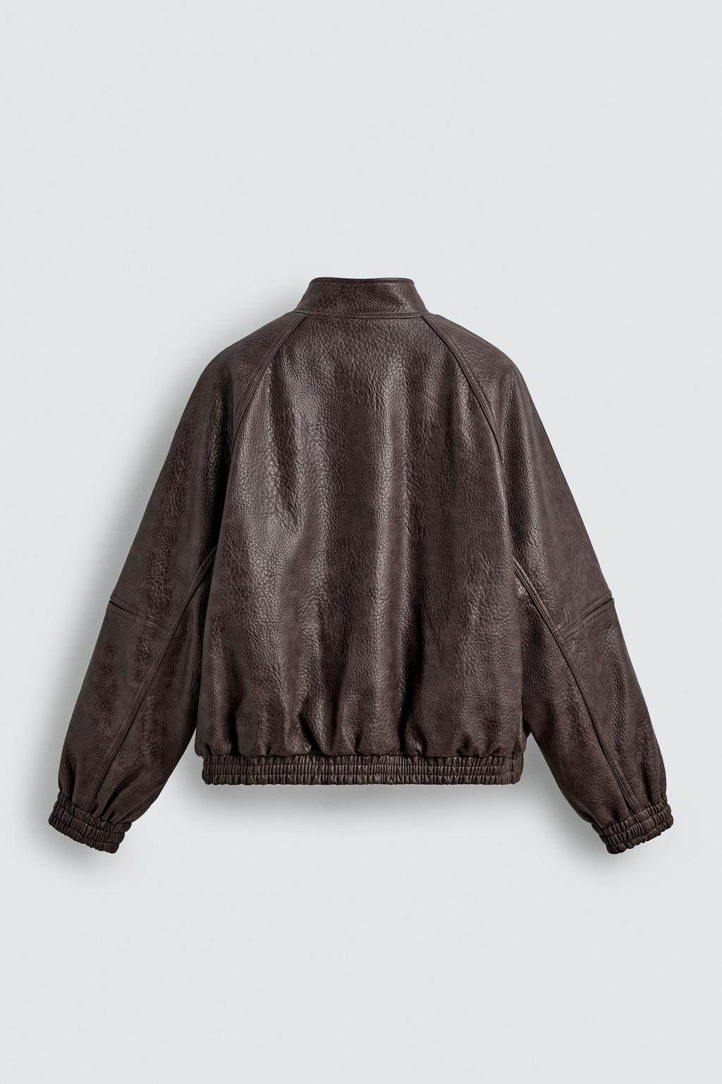 КУРТКА ИЗ ИСКУССТВЕННОЙ КОЖИ ВИНТАЖНАЯ